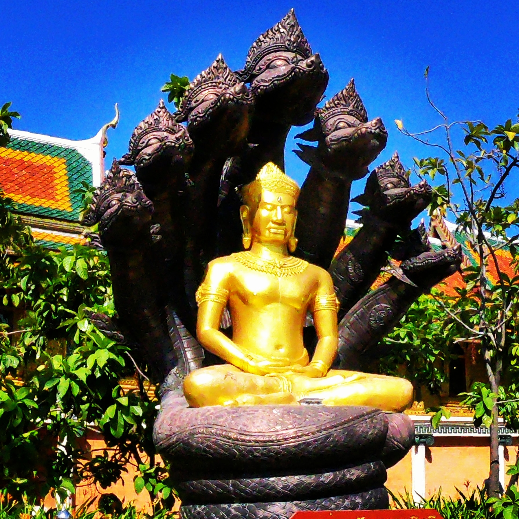 Street market scene in Thailand