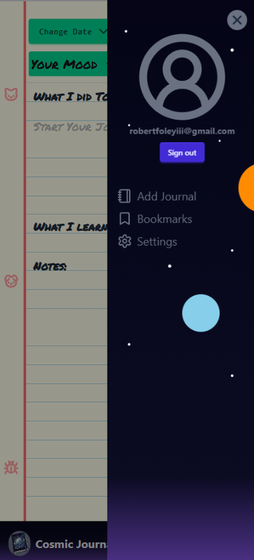 Cosmic Journal preview